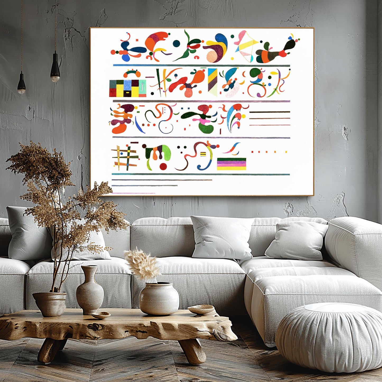 Wassily Kandinsky 'Succession' Print, Abstract Expressionist Poster, Modern Art Gallery Wall Decor