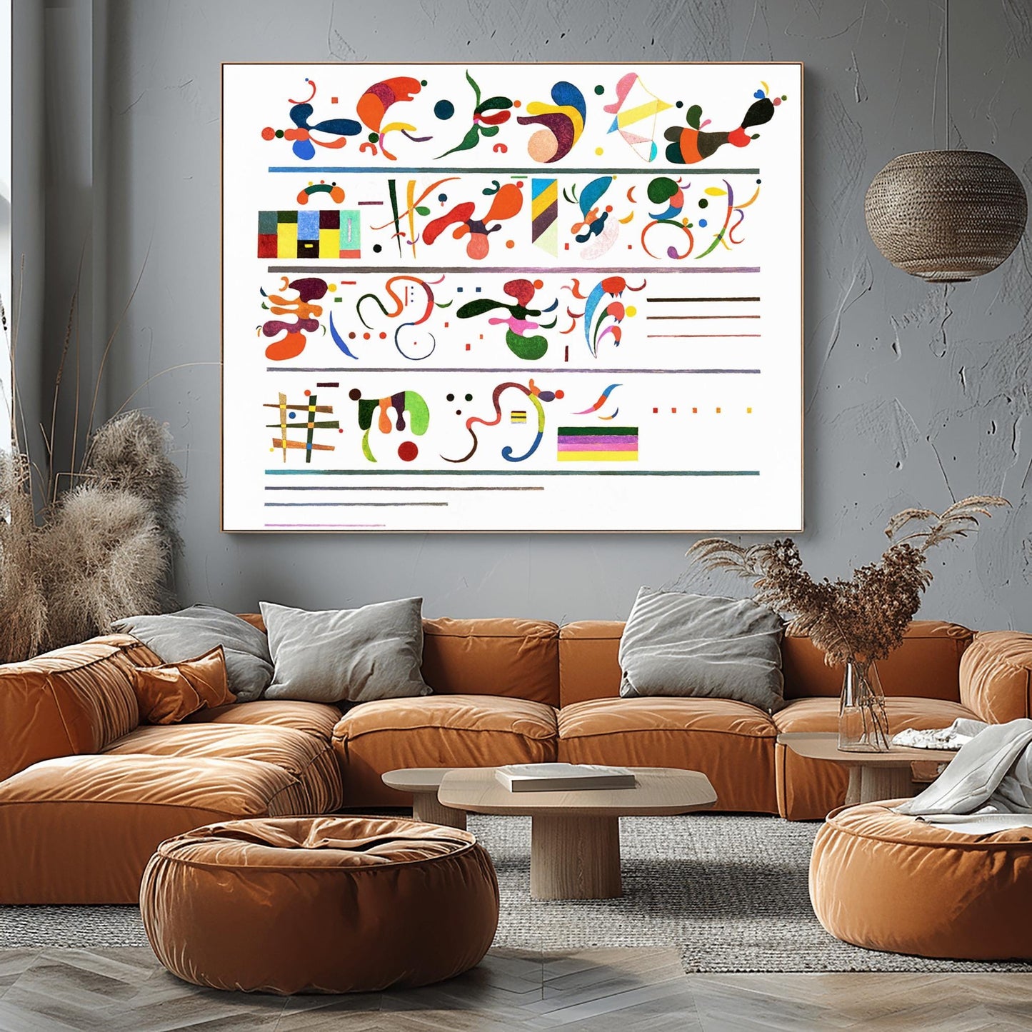 Wassily Kandinsky 'Succession' Print, Abstract Expressionist Poster, Modern Art Gallery Wall Decor