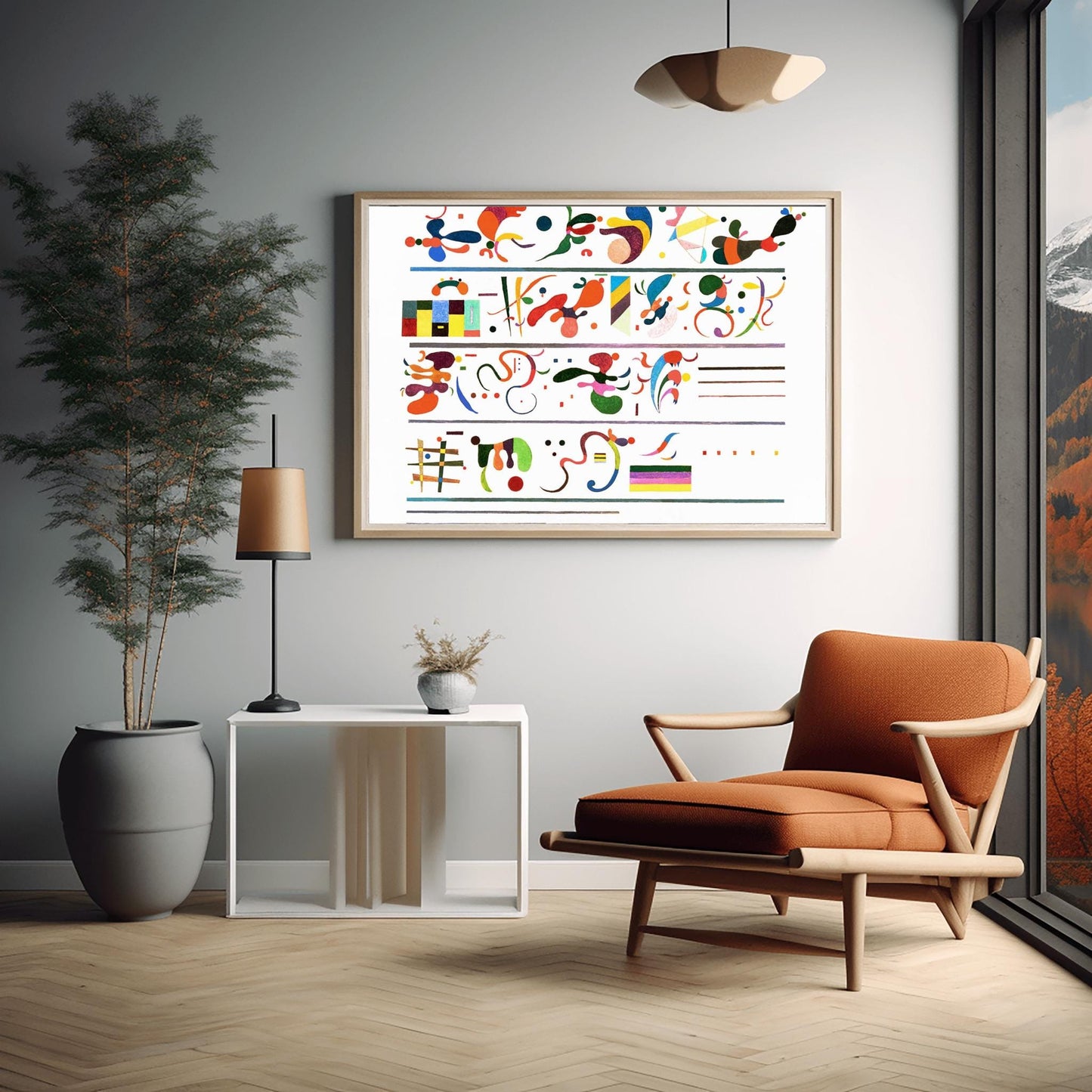 Wassily Kandinsky 'Succession' Print, Abstract Expressionist Poster, Modern Art Gallery Wall Decor