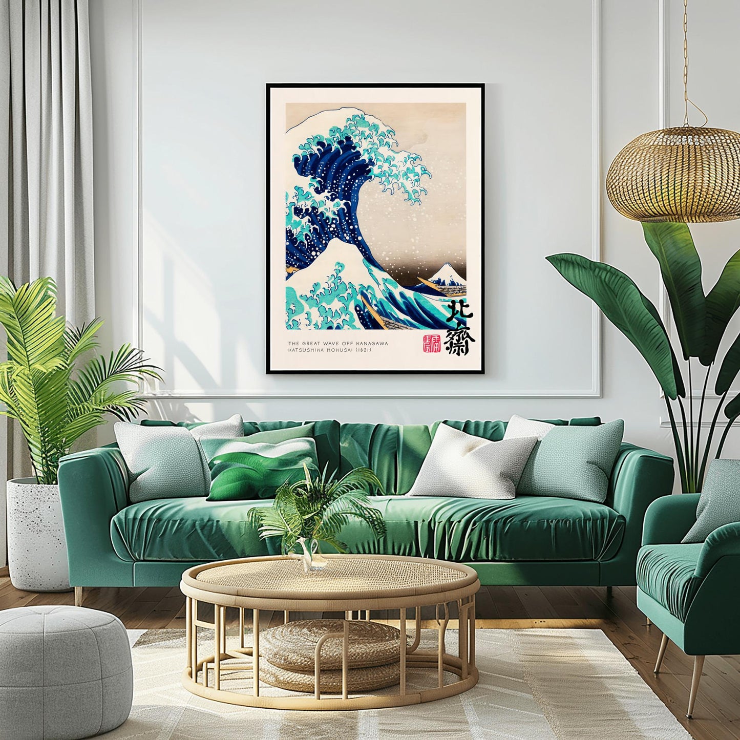 The Great Wave off Kanagawa Print, Hokusai Japanese Art, Mount Fuji Poster, Classic Ukiyo-e Woodblock Print, Japanese Decor Art History Gift