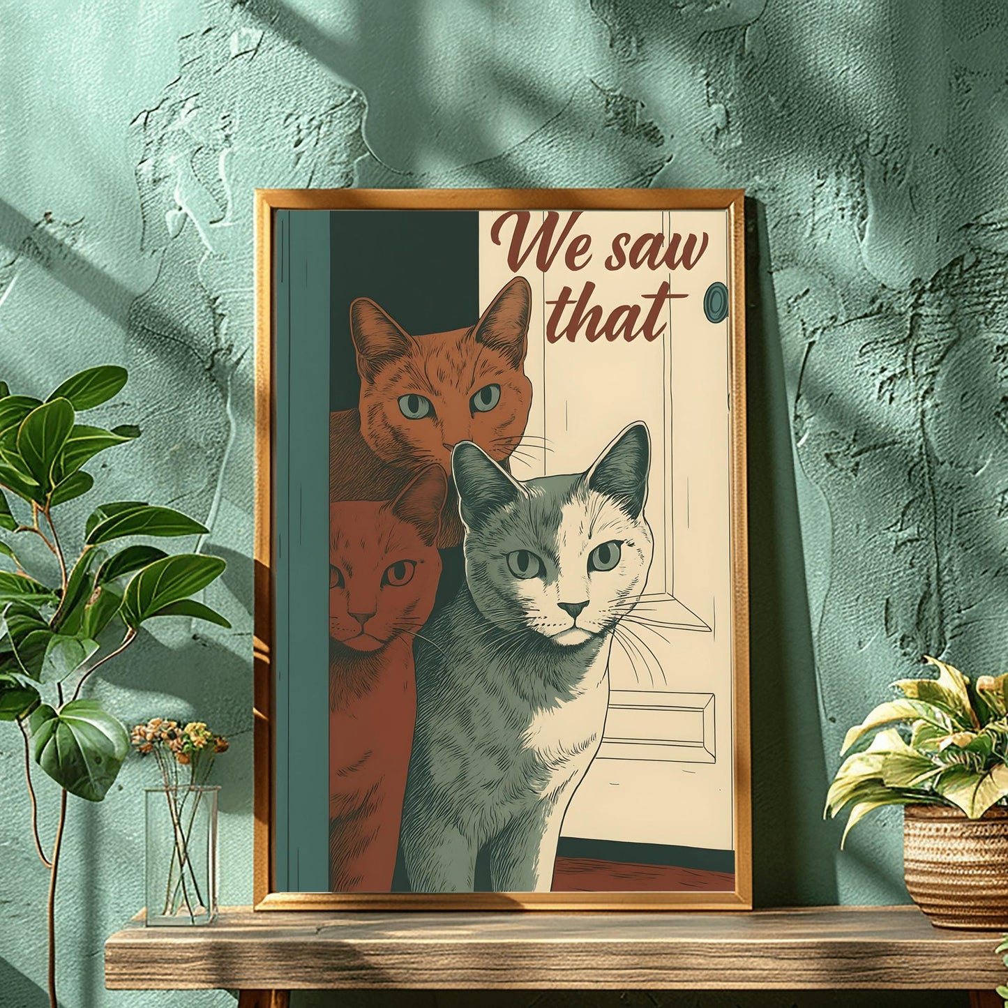 Funny Siamese Cat Bathroom Poster, Toilet Reading Cat Print, Humorous Pet Art, Quirky Home Decor, Cat Lover Gift, Bathroom Wall Art