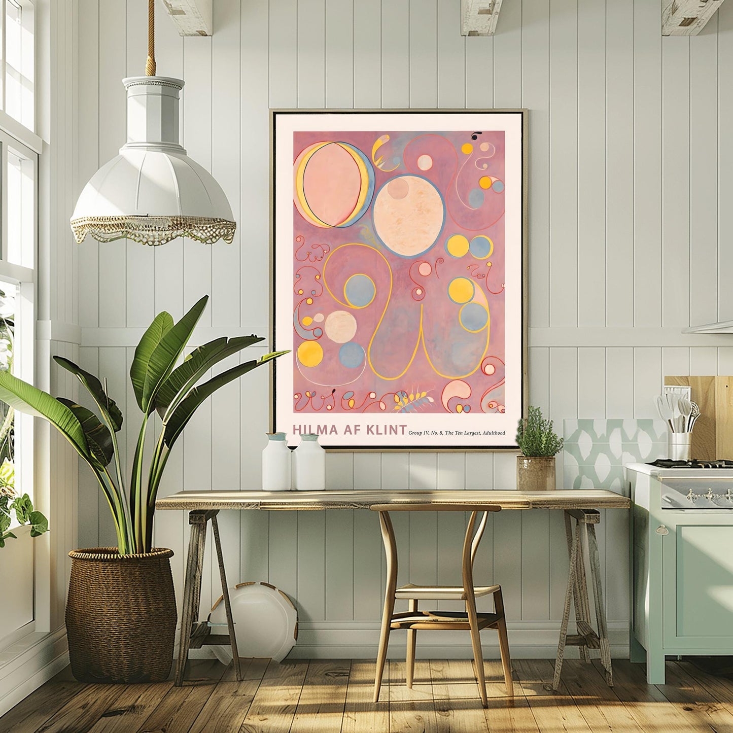 Hilma af Klint The Ten Largest No. 8, Abstract Flower Art Print, Spiritual Botanical Poster, Hilma af Klint Wall Art Modernist Gallery Decor