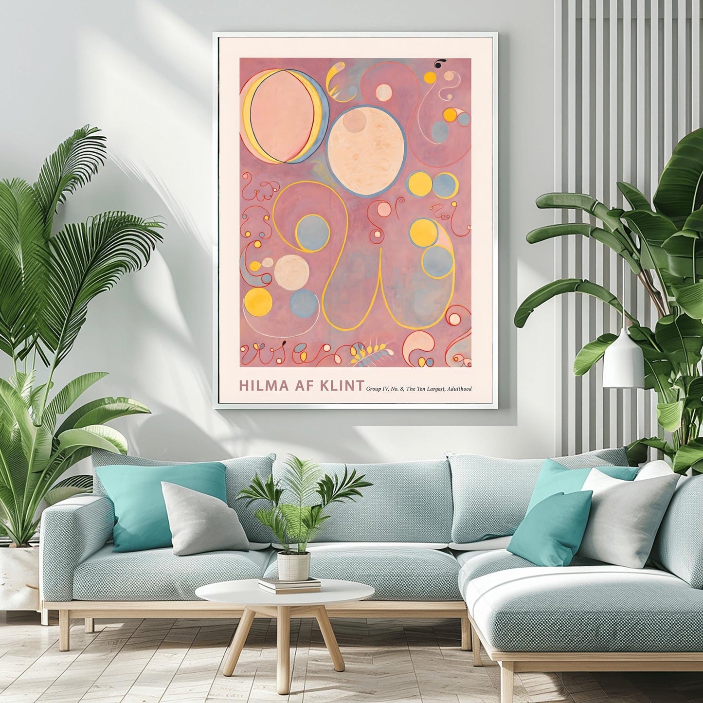 Hilma af Klint The Ten Largest No. 8, Abstract Flower Art Print, Spiritual Botanical Poster, Hilma af Klint Wall Art Modernist Gallery Decor