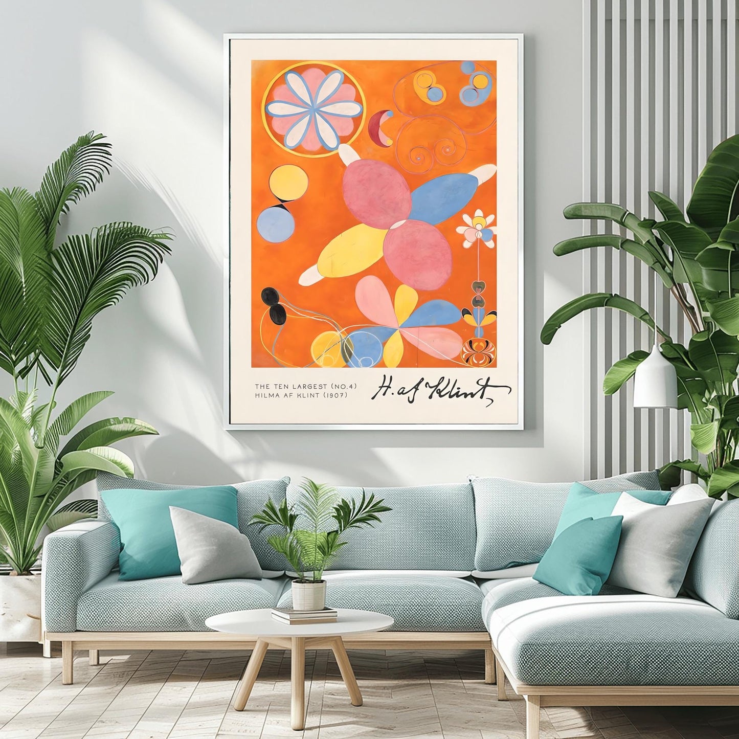 Hilma af Klint The Ten Largest No. 4, Abstract Flower Art Print, Spiritual Botanical Poster, Hilma af Klint Wall Art Modernist Gallery Decor