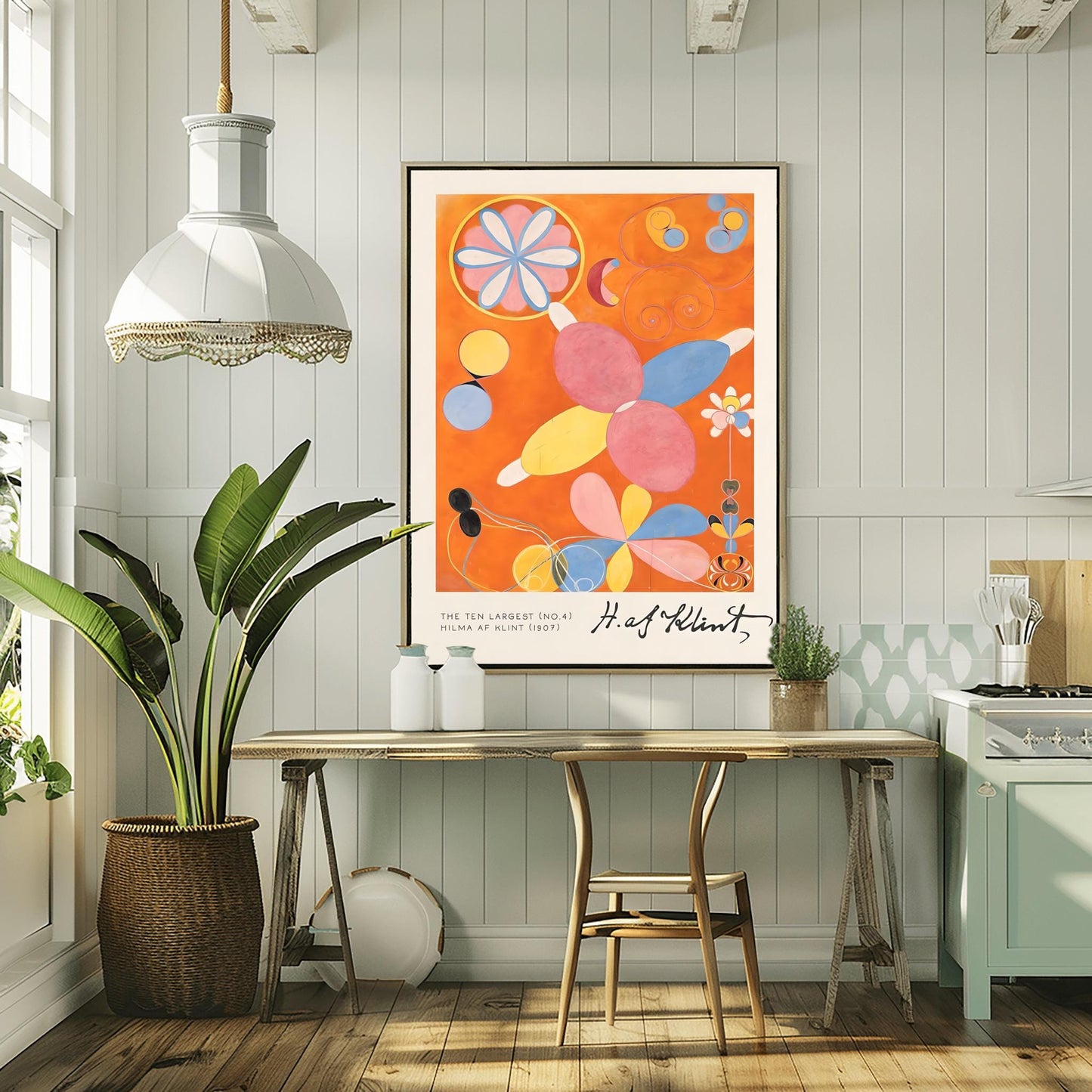 Hilma af Klint The Ten Largest No. 4, Abstract Flower Art Print, Spiritual Botanical Poster, Hilma af Klint Wall Art Modernist Gallery Decor