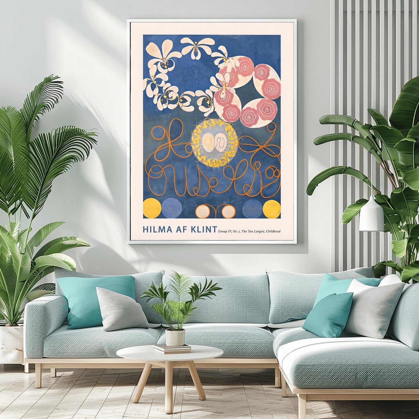 Hilma af Klint The Ten Largest No. 1, Abstract Flower Art Print, Spiritual Botanical Poster, Hilma af Klint Wall Art Modernist Gallery Decor