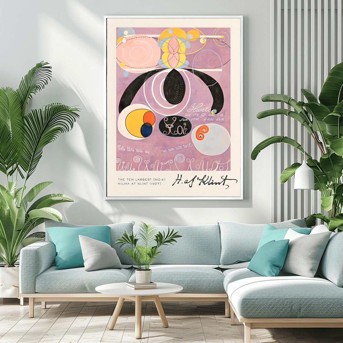 Hilma af Klint The Ten Largest No. 6, Abstract Flower Art Print, Spiritual Botanical Poster, Hilma af Klint Wall Art Modernist Gallery Decor