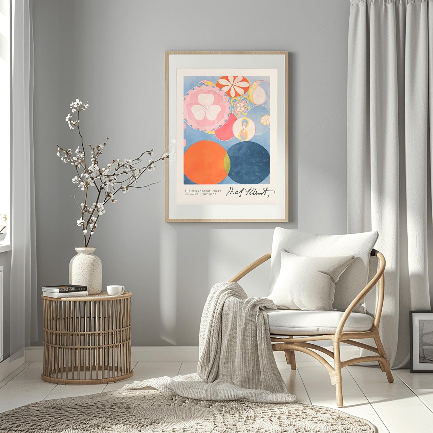 Hilma af Klint The Ten Largest No. 2, Abstract Flower Art Print, Spiritual Botanical Poster, Hilma af Klint Wall Art Modernist Gallery Decor