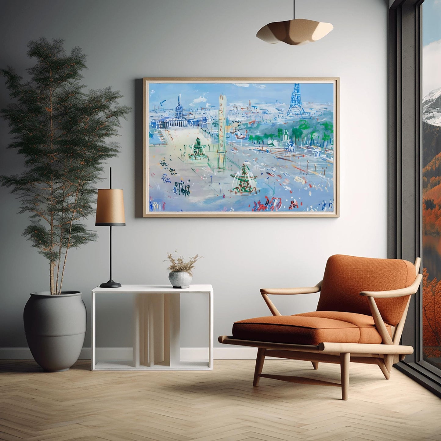 Jean Dufy Paris Print, Impressionist Cityscape, Paris Wall Art, Eiffel Tower Poster, French Art, Modern Painting