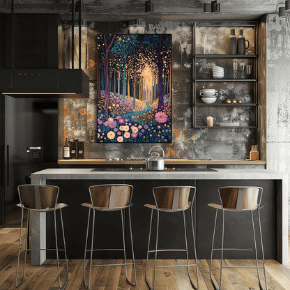 A captivating Gustav Klimt print, this Klimt museum poster features stunning gold Art Nouveau wall art, perfect as unframed aesthetic exhibition decor or a classic gift for any art lover.