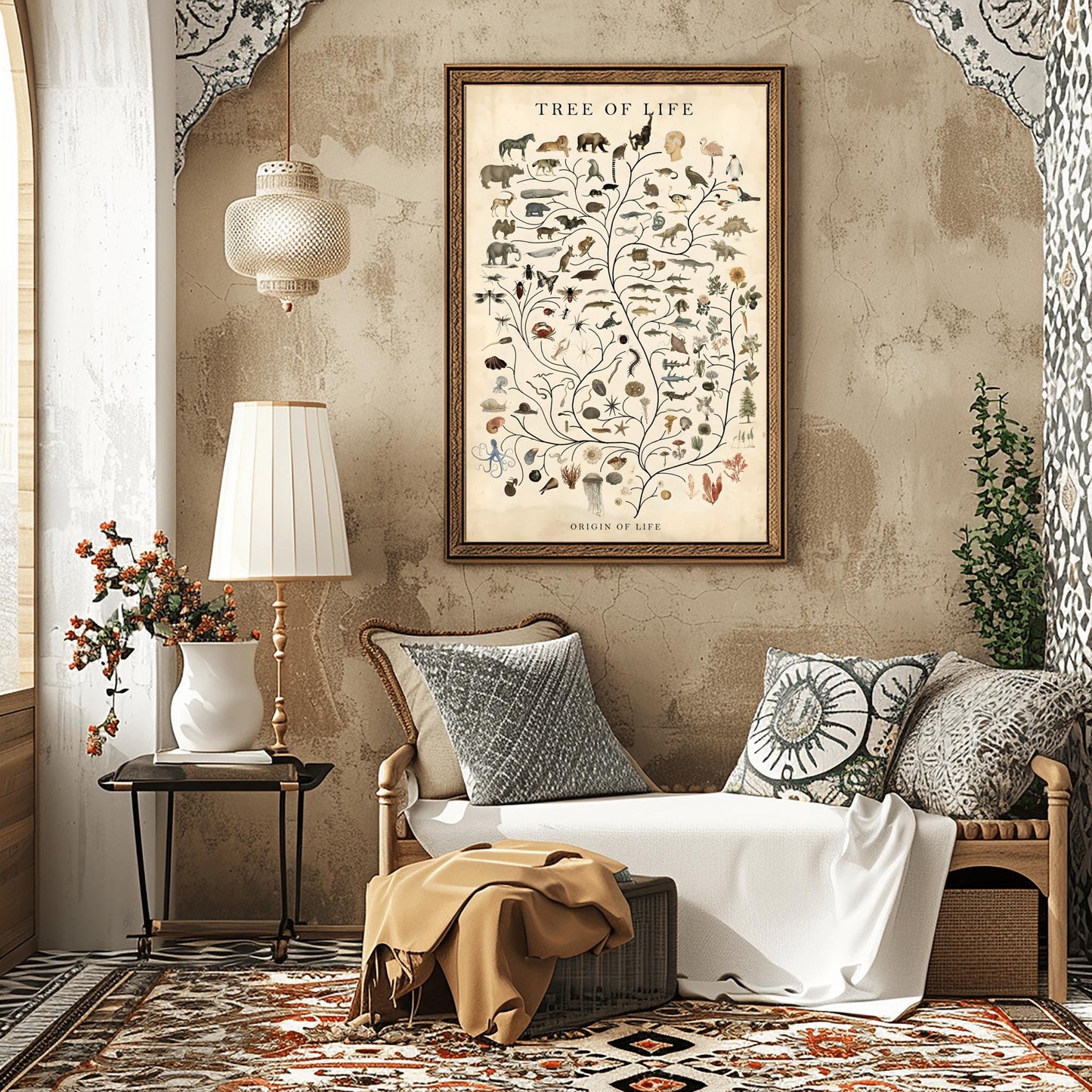 Tree of Life Art Poster ‚Äì Vintage Evolution Chart ‚Äì Biology Wall Art (view 3)