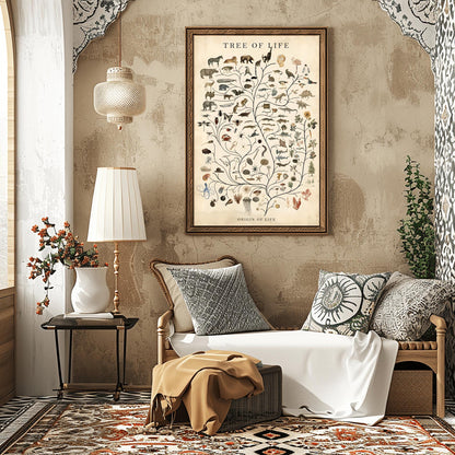 Tree of Life Art Poster ‚Äì Vintage Evolution Chart ‚Äì Biology Wall Art (view 3)