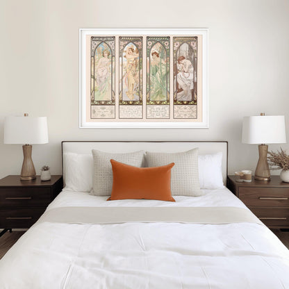 Alfons Mucha Art Nouveau Poster: 'Morning Awakening' Vintage Print