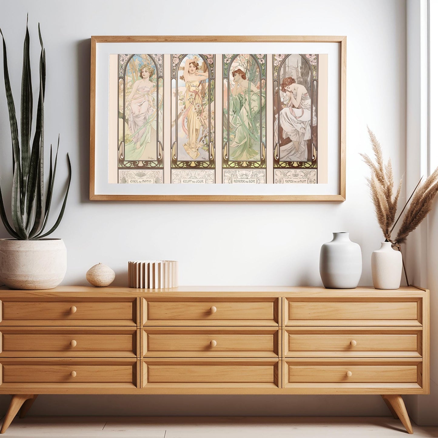 Alfons Mucha Art Nouveau Poster: 'Morning Awakening' Vintage Print