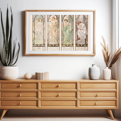 Alfons Mucha Art Nouveau Poster: 'Morning Awakening' Vintage Print