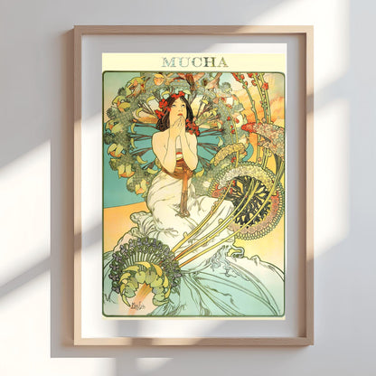 Alfons Mucha Art Nouveau Print: Monaco Monte Carlo Vintage Travel Poster