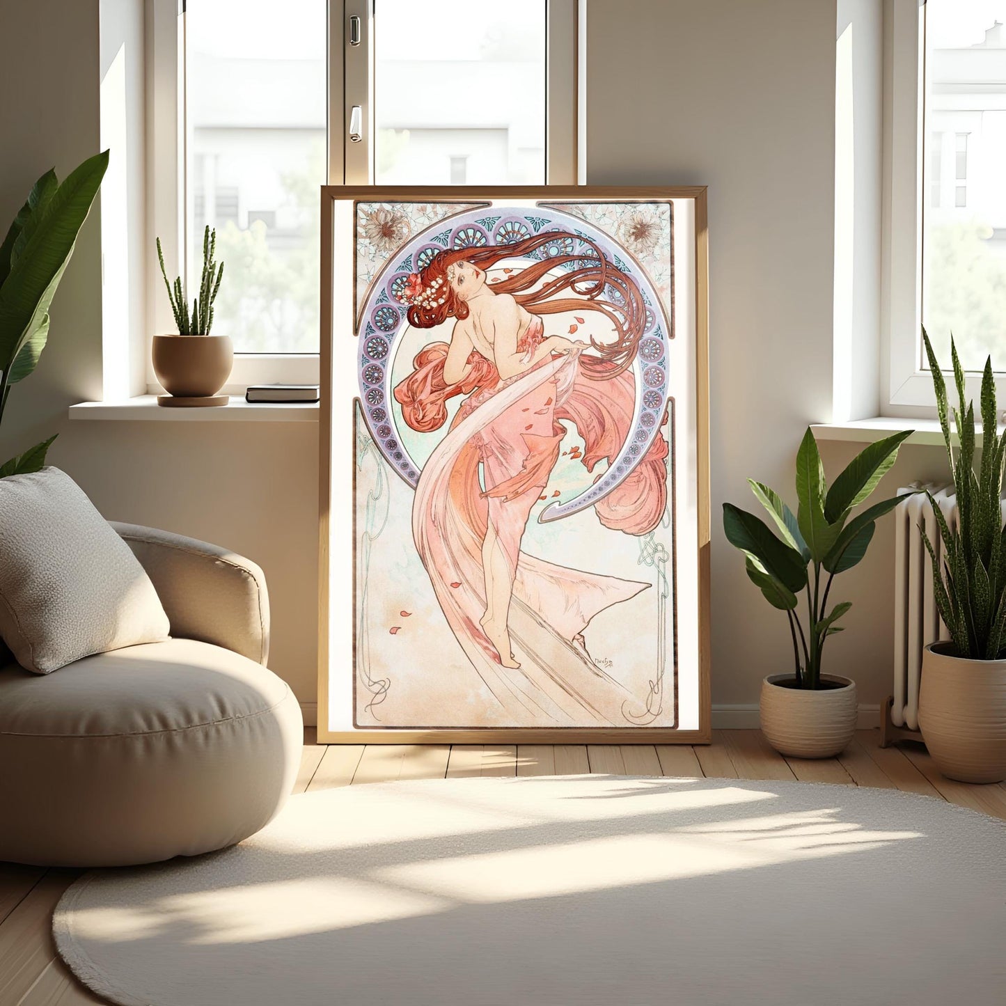 Alfons Mucha 'Dance' Art Nouveau Poster: Ethereal Vintage Print