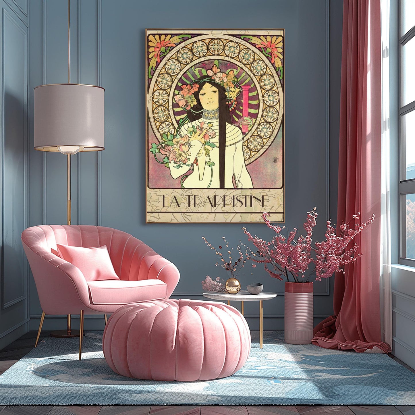 Alfons Mucha 'La Trappistine' Poster: Art Nouveau French Advertising Print