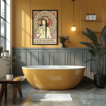 Alfons Mucha 'La Trappistine' Poster: Art Nouveau French Advertising Print