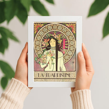 Alfons Mucha 'La Trappistine' Poster: Art Nouveau French Advertising Print