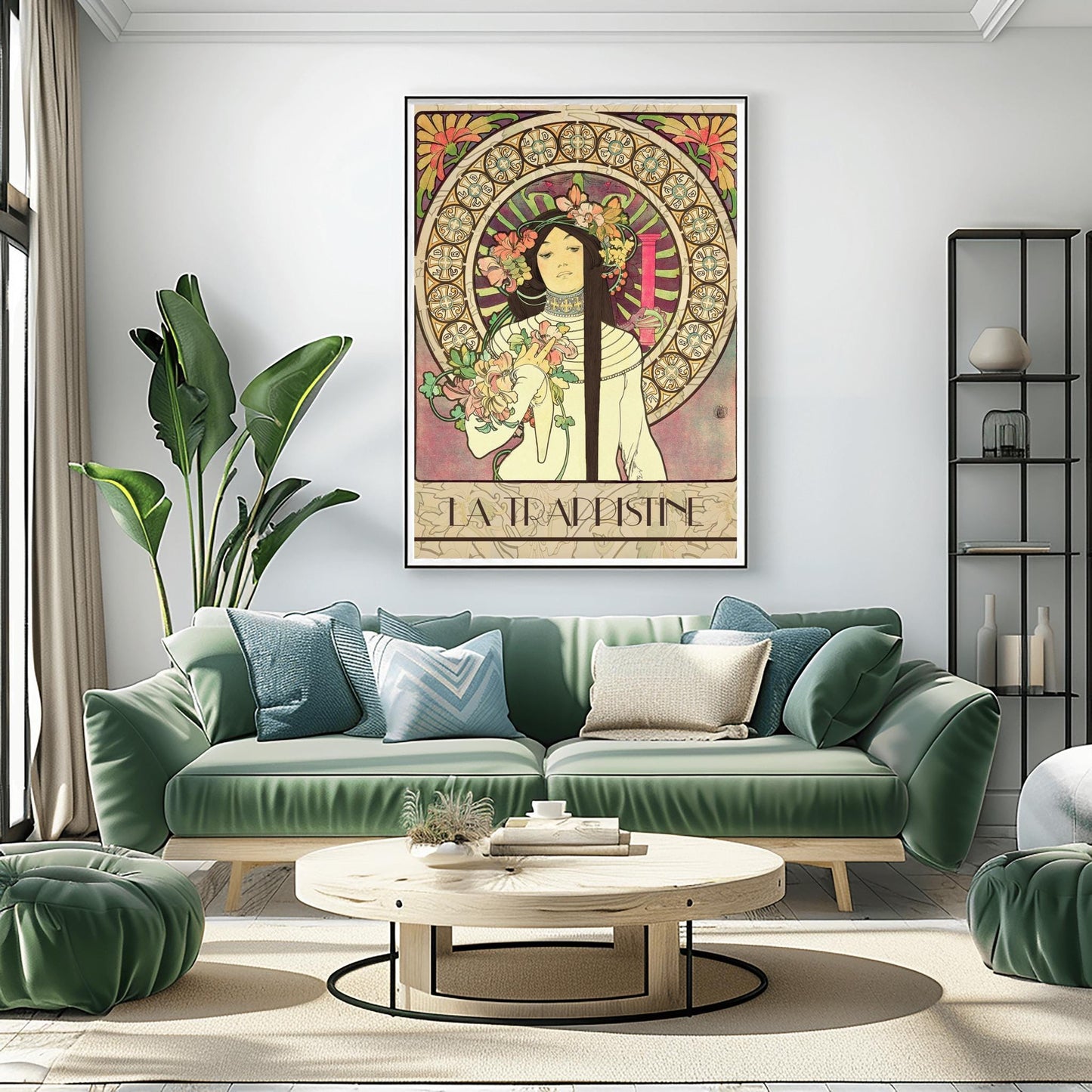 Alfons Mucha 'La Trappistine' Poster: Art Nouveau French Advertising Print