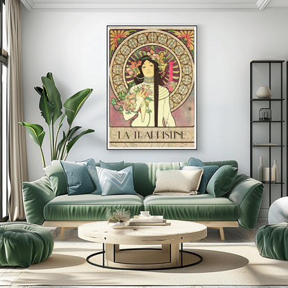Alfons Mucha 'La Trappistine' Poster: Art Nouveau French Advertising Print