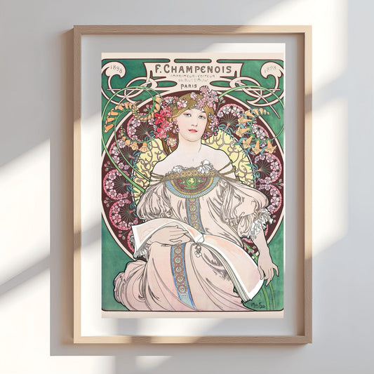 Alfons Mucha Art Nouveau Poster: 1898 French Advertising Print