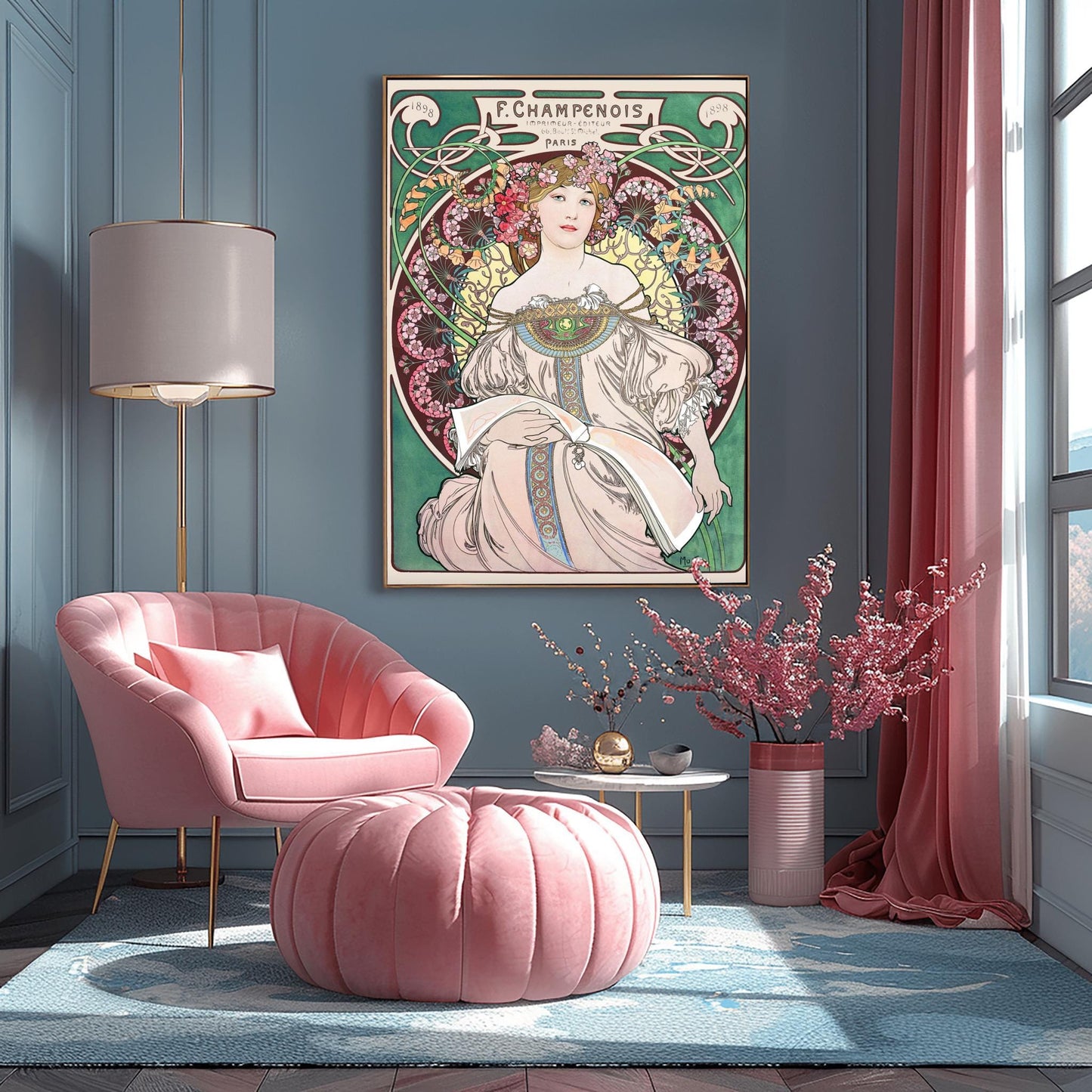 Alfons Mucha Art Nouveau Poster: 1898 French Advertising Print