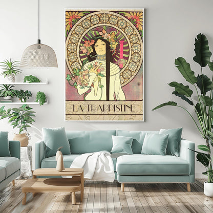 Alfons Mucha 'La Trappistine' Poster: Art Nouveau French Advertising Print