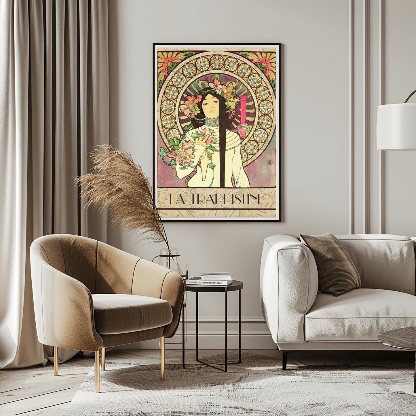 Alfons Mucha 'La Trappistine' Poster: Art Nouveau French Advertising Print