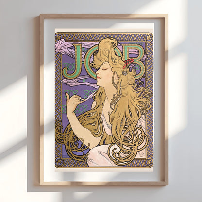 Alfons Mucha 'Job' Poster: Art Nouveau Golden Hair Print