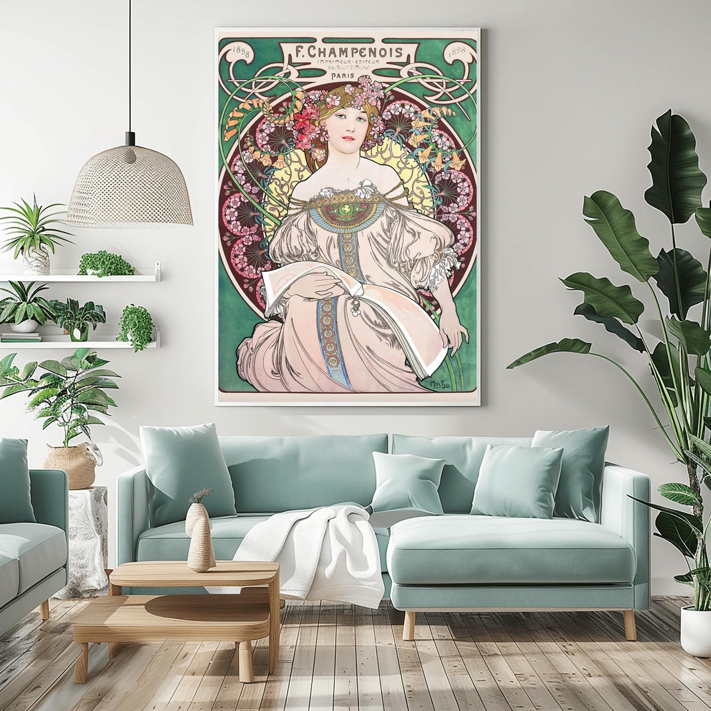 Alfons Mucha Art Nouveau Poster: 1898 French Advertising Print