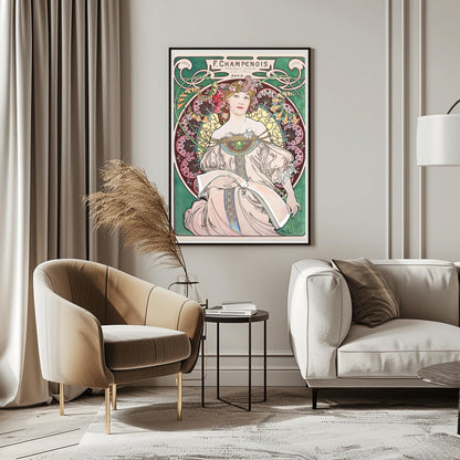 Alfons Mucha Art Nouveau Poster: 1898 French Advertising Print