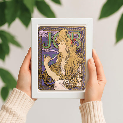 Alfons Mucha 'Job' Poster: Art Nouveau Golden Hair Print