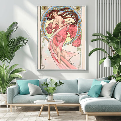 Alfons Mucha Art Nouveau Print: 'The Arts - Dance' Vintage Poster