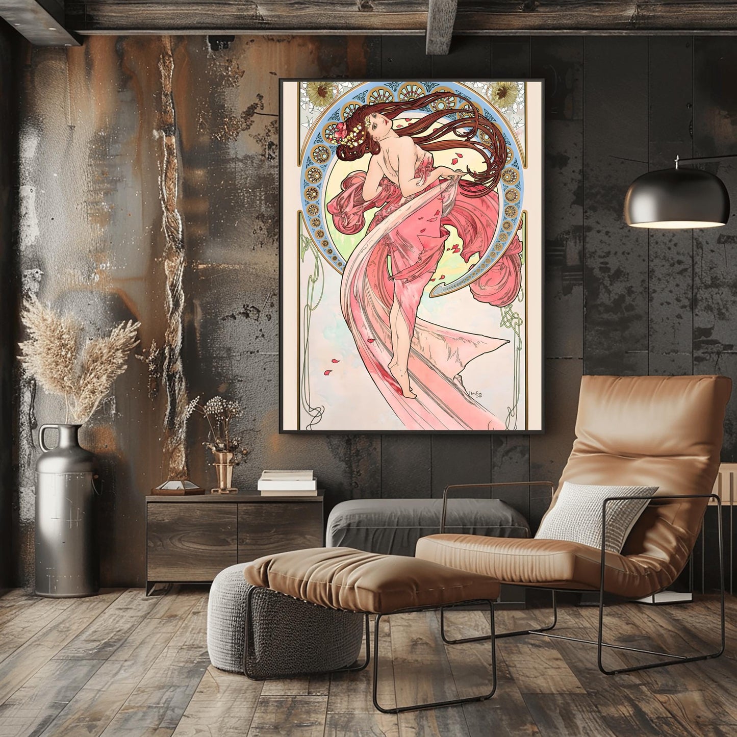 Alfons Mucha Art Nouveau Print: 'The Arts - Dance' Vintage Poster