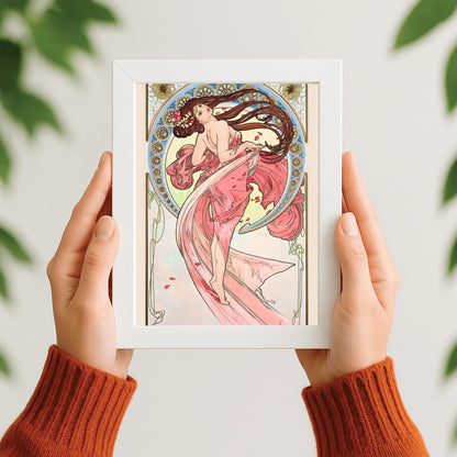 Alfons Mucha Art Nouveau Print: 'The Arts - Dance' Vintage Poster