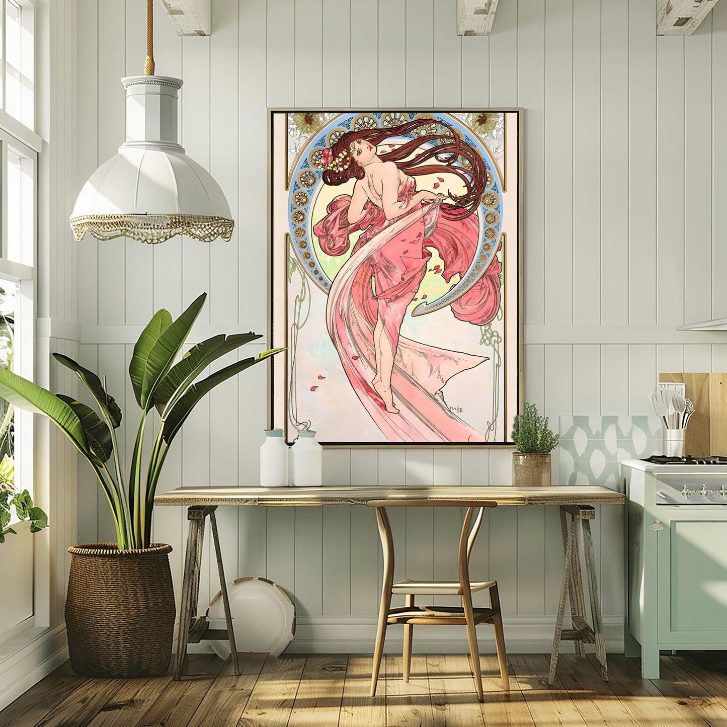 Alfons Mucha Art Nouveau Print: 'The Arts - Dance' Vintage Poster