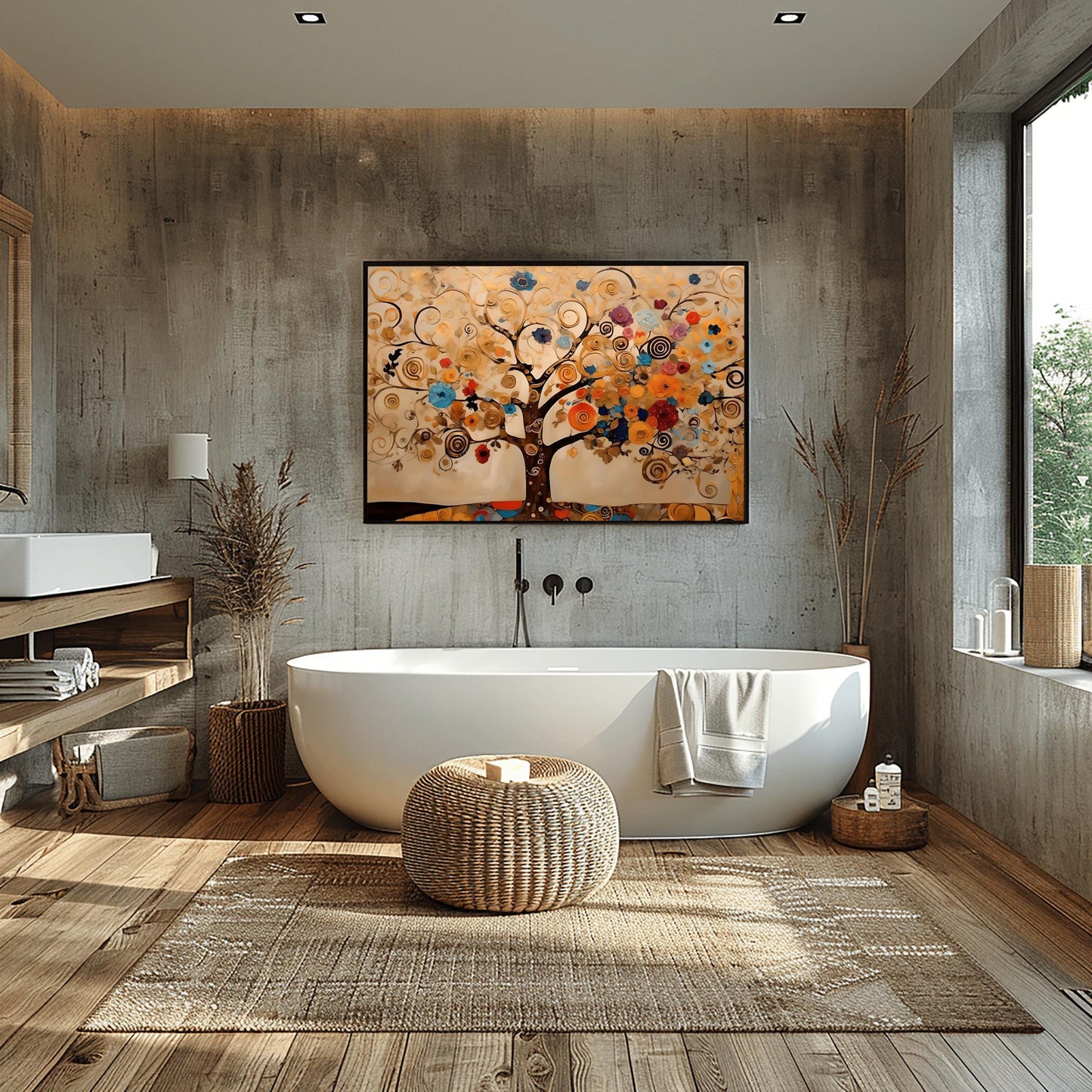 Gustav Klimt Tree Of Life Print: Museum Exhibition Art Poster