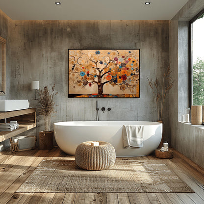 Gustav Klimt Tree Of Life Print: Museum Exhibition Art Poster