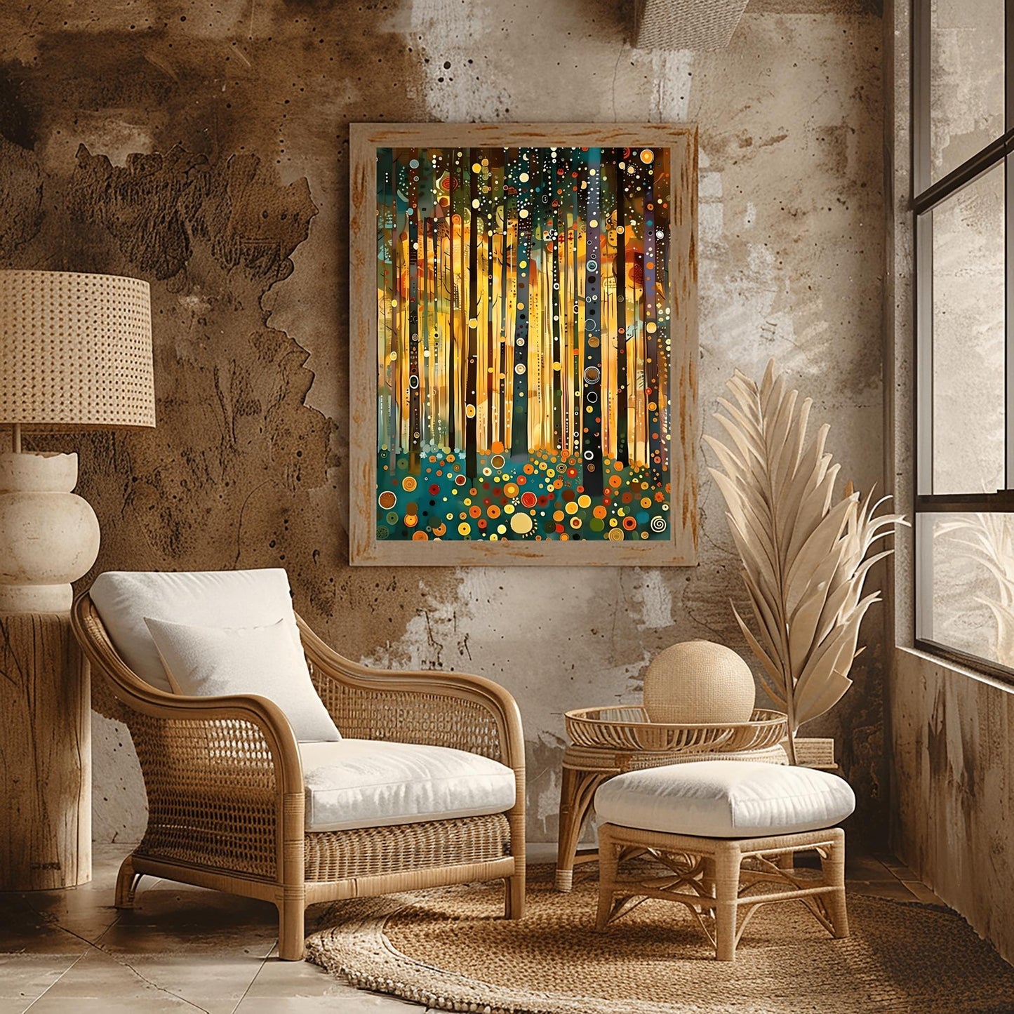 Gustav Klimt Golden Garden Print: Museum Exhibition Art Poster
