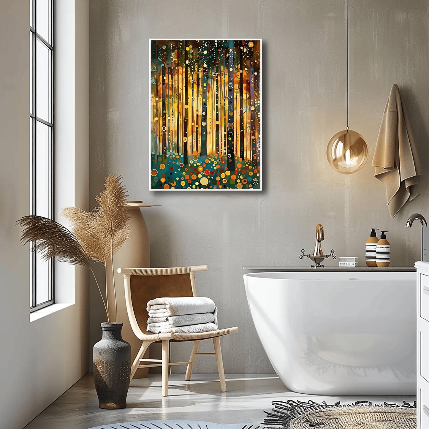 Gustav Klimt Golden Garden Print: Museum Exhibition Art Poster
