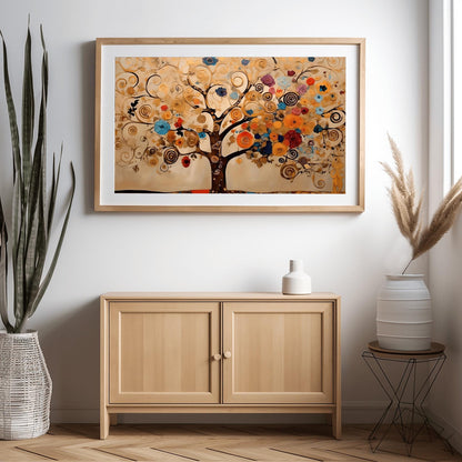 Gustav Klimt Tree Of Life Print: Museum Exhibition Art Poster