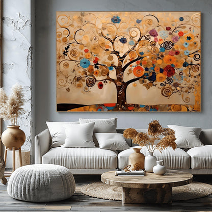 Gustav Klimt Tree Of Life Print: Museum Exhibition Art Poster