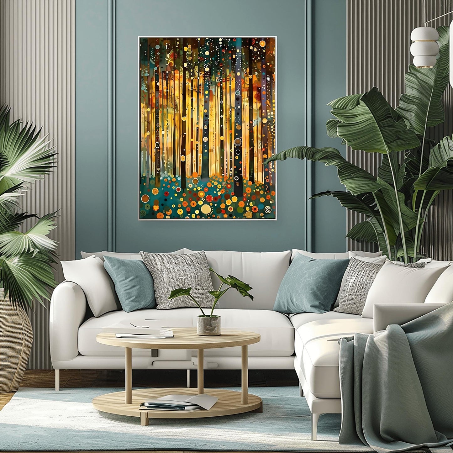 Gustav Klimt Golden Garden Print: Museum Exhibition Art Poster