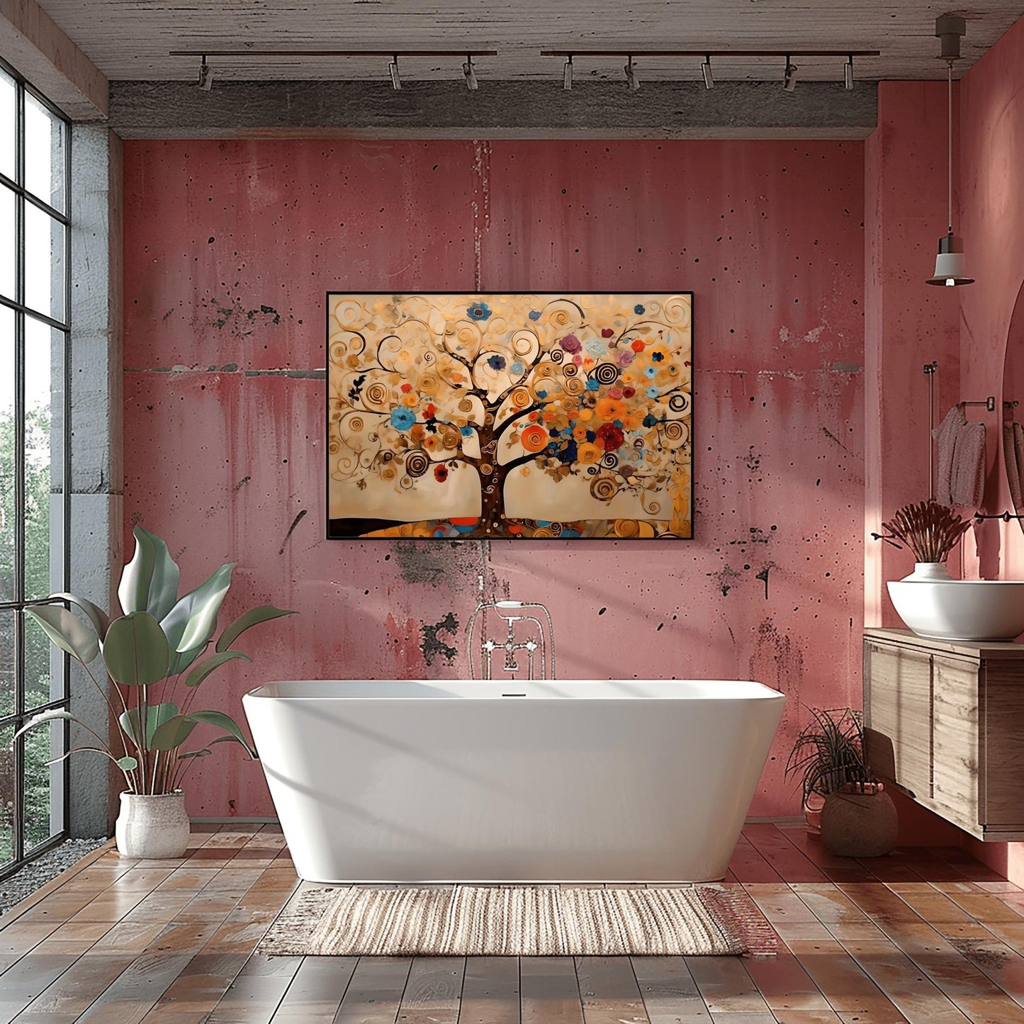 Gustav Klimt Tree Of Life Print: Museum Exhibition Art Poster