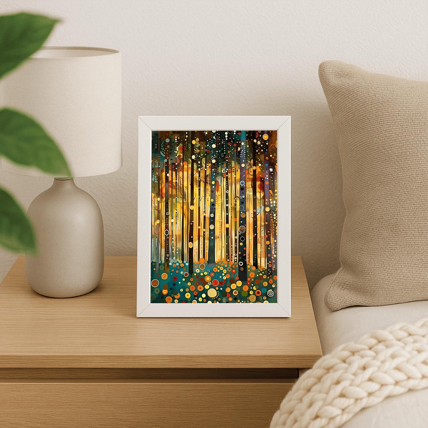 Gustav Klimt Golden Garden Print: Museum Exhibition Art Poster