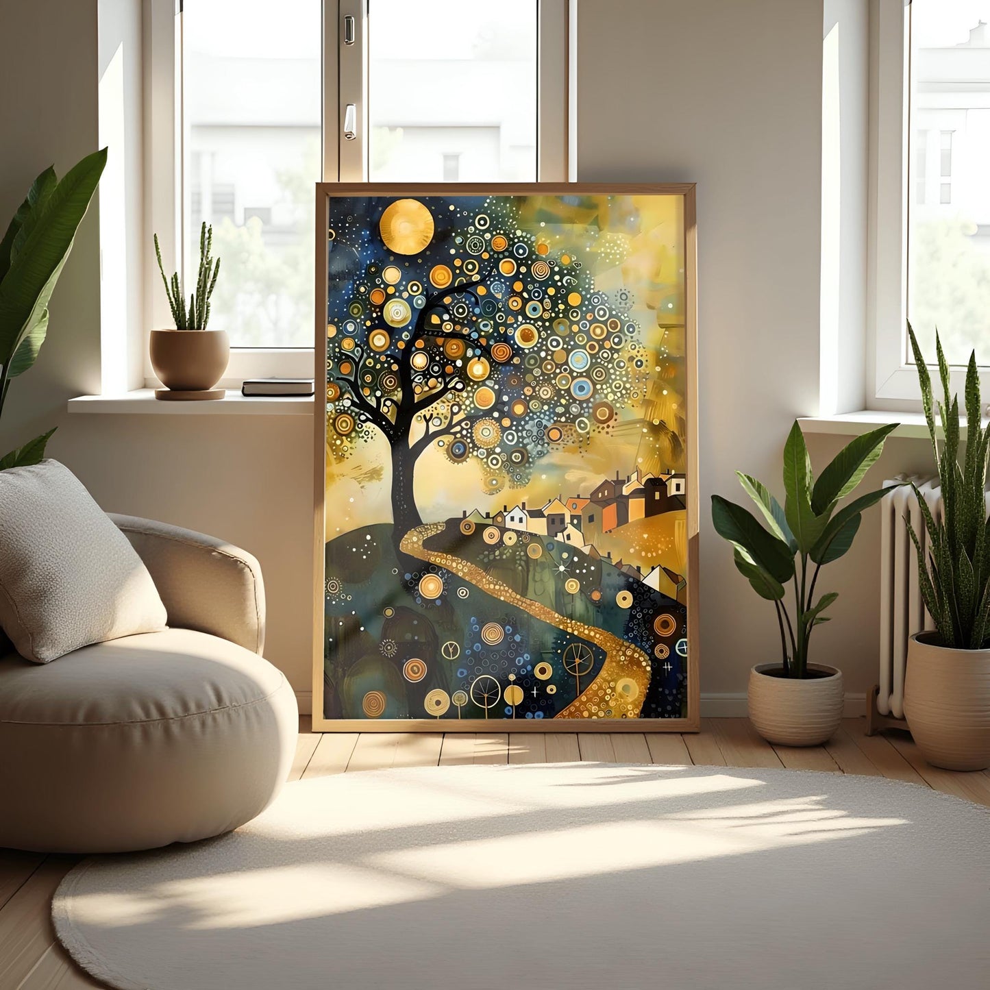 Gustav Klimt Magic Tree Print: Museum Exhibition Art Poster