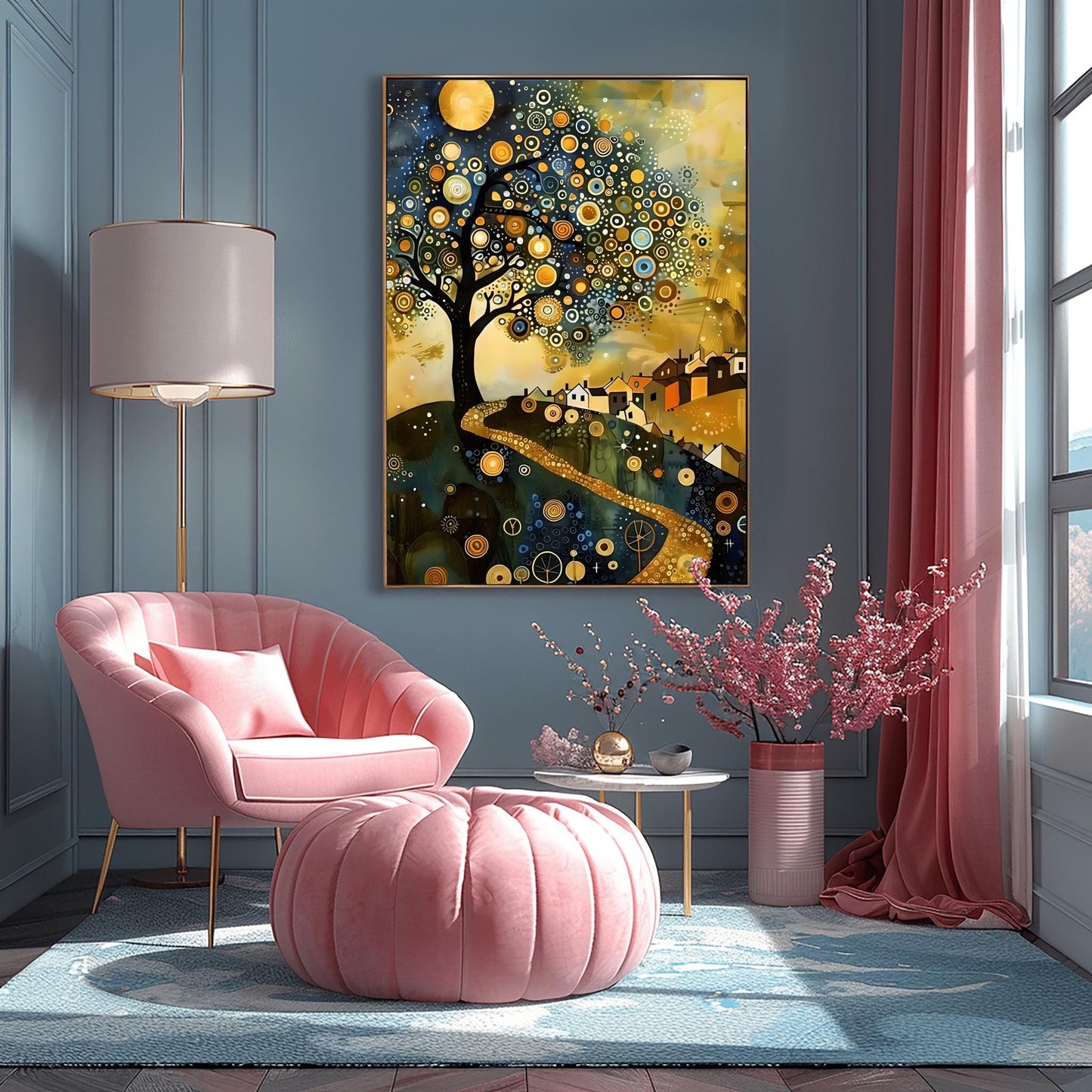 Gustav Klimt Magic Tree Print: Museum Exhibition Art Poster