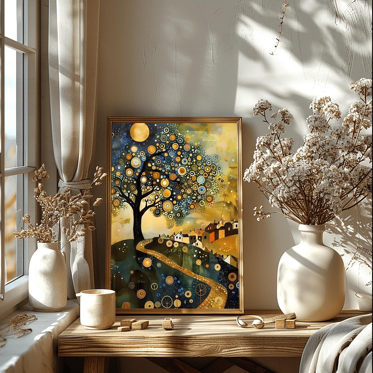 Gustav Klimt Magic Tree Print: Museum Exhibition Art Poster